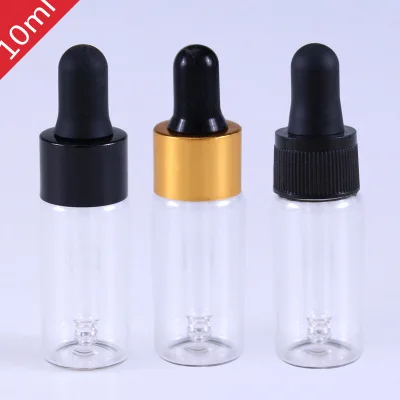 

300pcs/lot 10ml Glass Dropper Bottle Refillable Tea Tree Oil Essential Aromatherapy Perfume Container Pipette Bottle