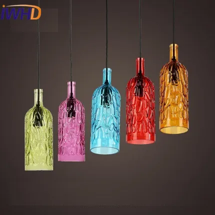 

IWHD Resin Hanglamp Style Loft Industrial Vintage Pendant Light Fixtures Home Lighting Retro Kitchen Glass Luminaire Suspendu