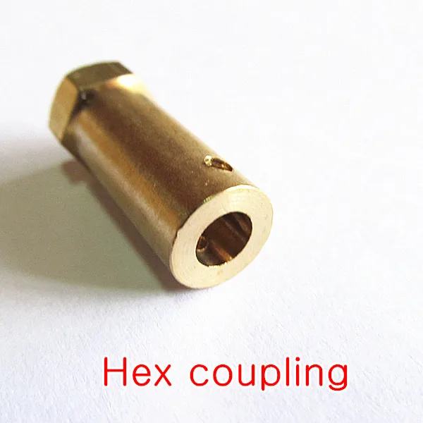 Copper Hex Coupling Coupler /hexagon Brass Shaft Connector Copper Product Wheel Motor Part For Arduino Smart Car RC Robot Toy