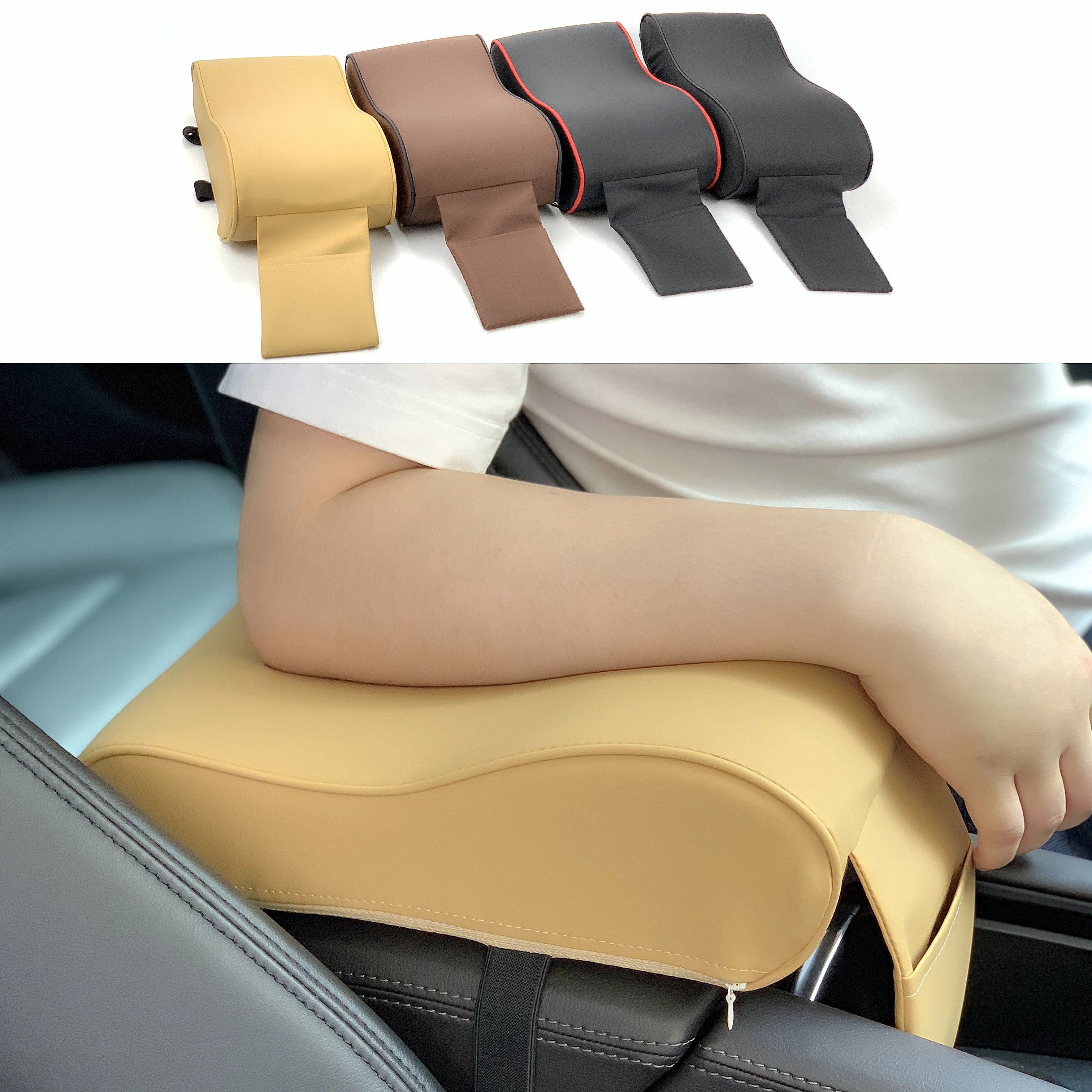 Car Armrest Pad For Mitsubishi ASX Outlander Lancer Colt Evolution Pajero Eclipse Cross Grandis Zinger