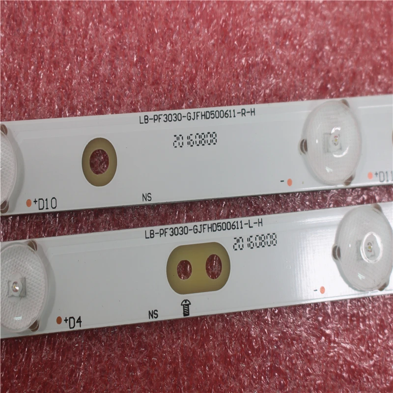 Fita de led retroiluminada philips 50 polegadas 100% mm, peças de tv e computador, 2 peças