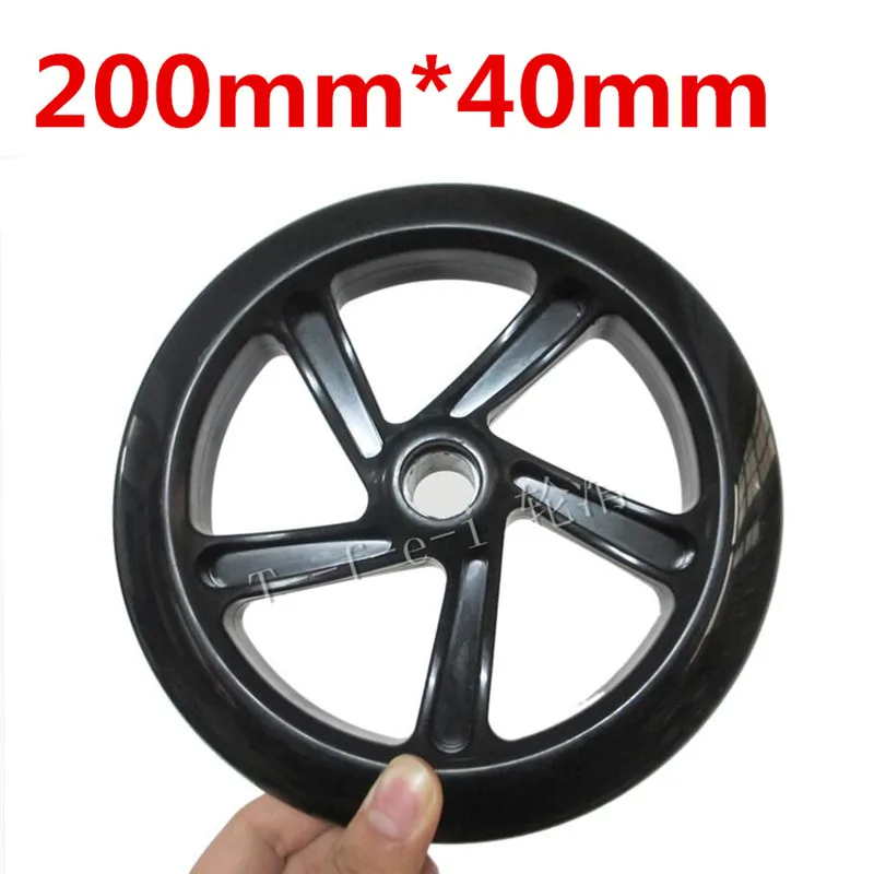 1 piece 200mm 180mm 175mm 145mm 120mm 40mm 30mm 24mm Scooter Skating Wheel Tyre Durable PU Skateboard Rodas with Bearing