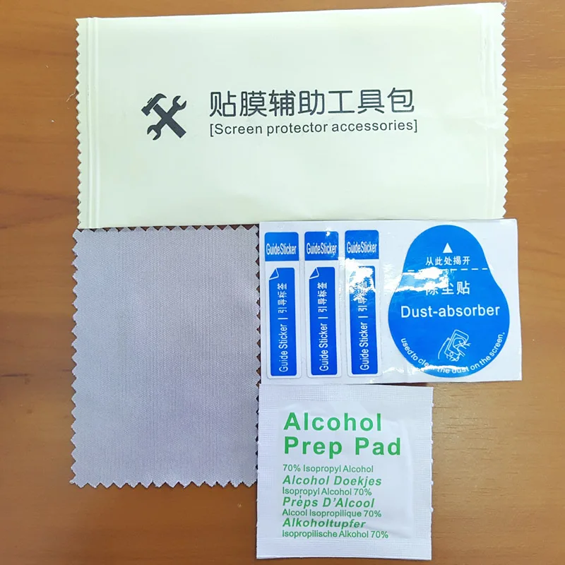 Salviette umidificate e asciutte Panno per la pulizia per la protezione dello schermo in vetro temperato Carte per la rimozione della polvere per schermi LCD dell'obiettivo della fotocamera Telefono cellulare