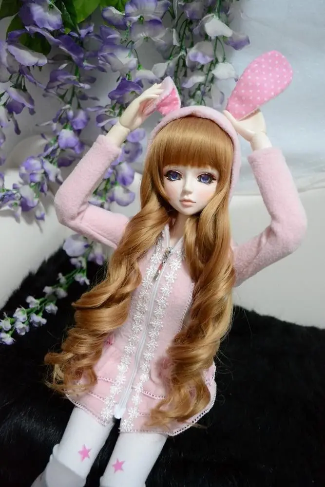 [wamami] 600# Pink Hoodie Rabbit Coat/Clothes 1/4 MSD 1/3 SD DZ AOD BJD Dollfie