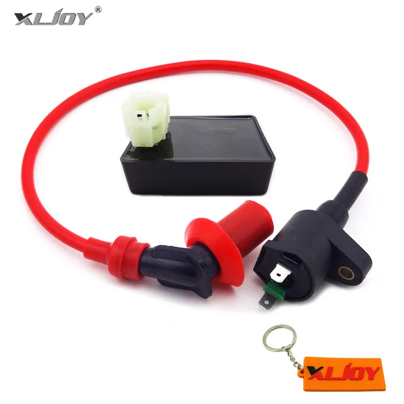 XLJOY Performance 6 Pin DC CDI Racing Ignition Coil For Kymco SYM Vento Scooter GY6 50cc 125cc 150cc Engine Moped Scooter