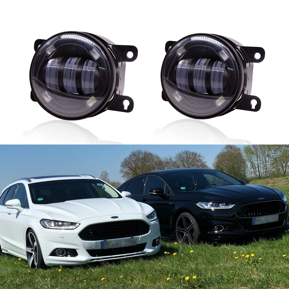 

2pcs Powerful External 90MM LED Fog Light DRL For Focus MK2/3 Fusion Fiesta MK7 Mondeo 2013