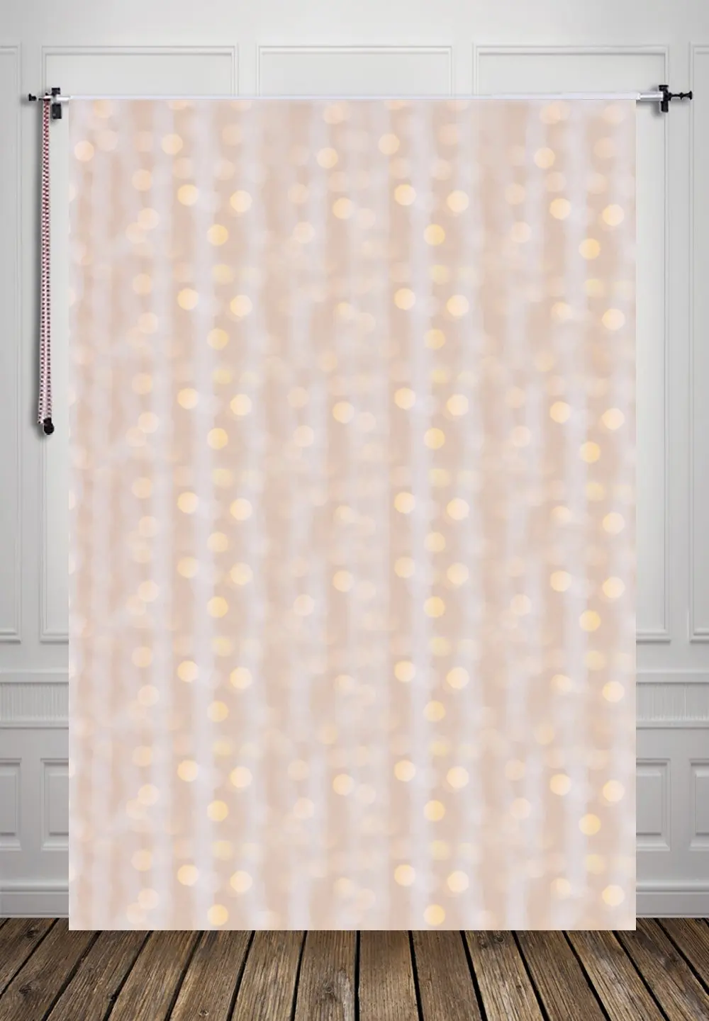 Cenário para fundo de foto bebê 5x7ft amarelo brokeh