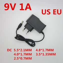 DC 9V1A 9V 1A Power Supply AC 100V-240V Adapter Converter EU US Plug Charger 5.5mm x 2.1mm 1000mA for arduino Diy Kit