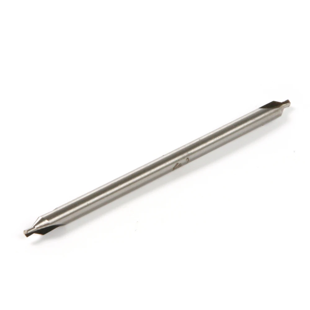 1PC 100mm Length Center Drills HSS  A-Type Double Ended 60 degree 2mm Countersinks Metal Drill Bit