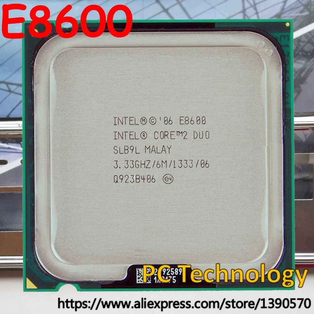 Original Intel Core 2 Duo E8600 Processor 3.33GHz/6M/1333MHz CPU Free shipping ship out within 1 day also sell E8400 E8500