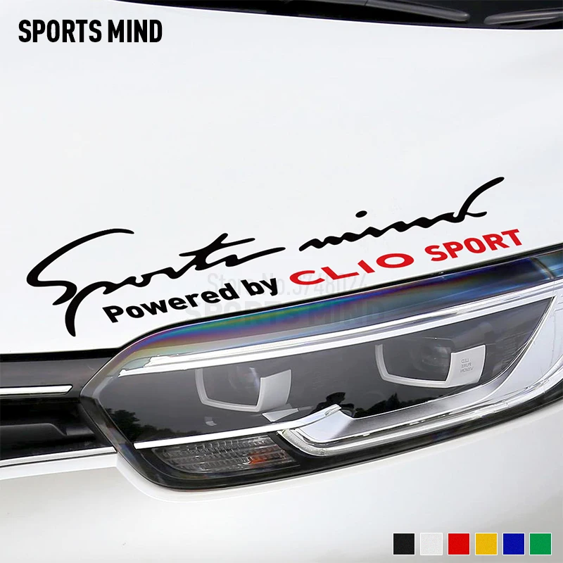 2 Pieces Customization Sports Mind Drift Racing Fatlace Car Sticker Decal car styling For Renault clio 4 2 3 1 RS Accessories