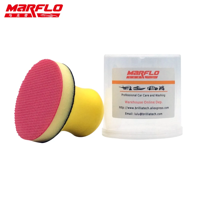 Marflo Car Wash Magic Clay Sponge Pad for Car Wash Maintenance Sponge Cloth Brush Applicator Cleaning Holder