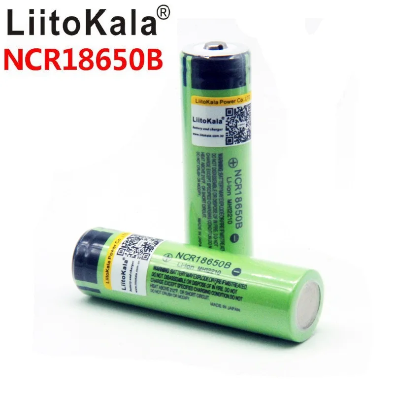 بطارية LiitoKala 18650 3400mAh بطارية 3.7 فولت NCR18650B بطارية ليثيوم أيون قابلة للشحن بطارية 18650 3400