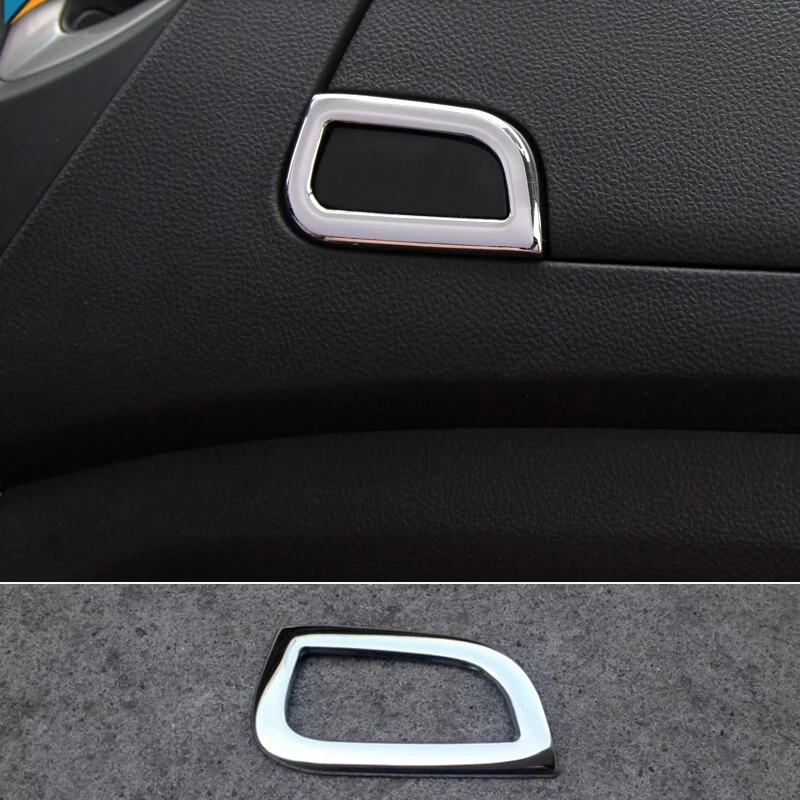 

For Chevrolet Trax 2014 2015 2016 stainless steel Car handle Glove co-pilot Container switch Storage box cover inner trim 1pcs