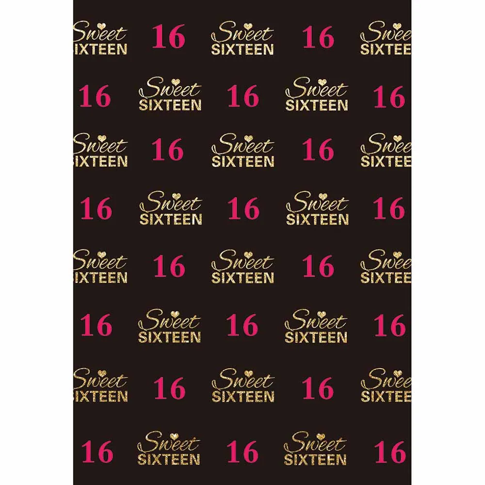 Allenjoy-fondo personalizado para sesión fotográfica, telón de 16 cumpleaños, firma, pared repetida, fotografía