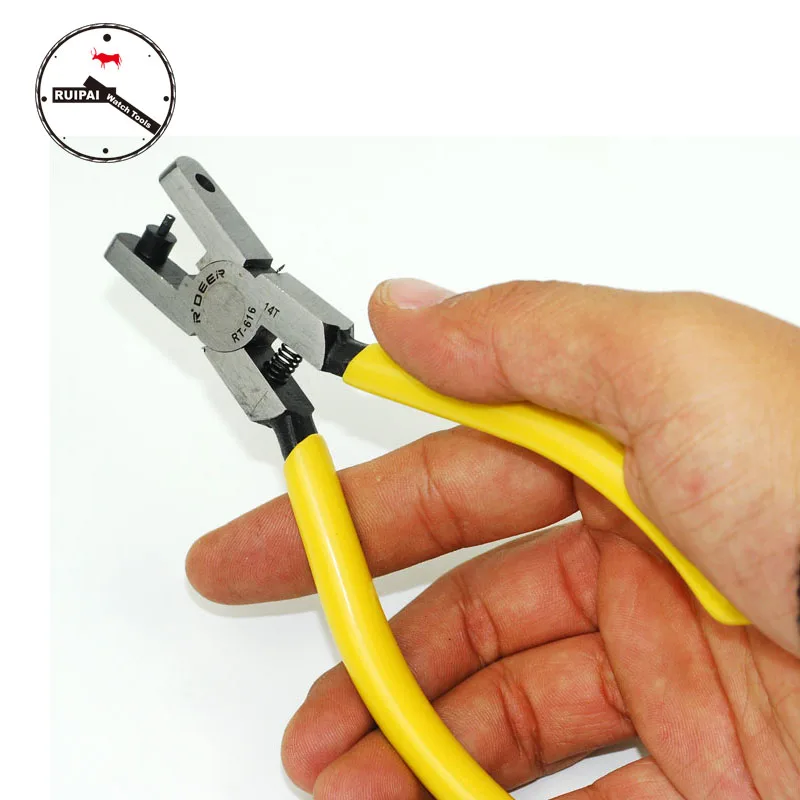 High Quality Watchband hole maker Plier,Round,Square,Oval hole punch Plier Leather Watch strap Adjustment Tool