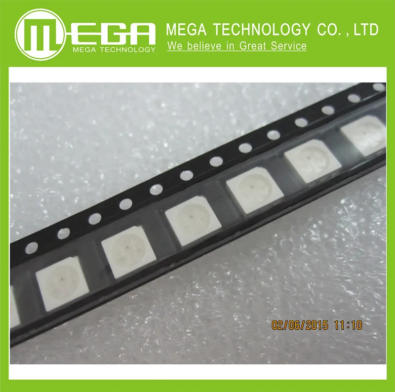 1K 1000Pcs 5050 RGB SMD PLCC -6 3-CHIPS To Strip Module Light