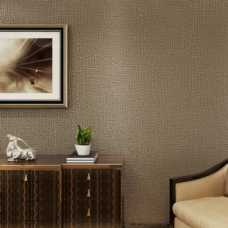 beibehang High quality plain non-woven clothing store wallpaper simple modern imitation algae mud living room wallpaper hotel image 2