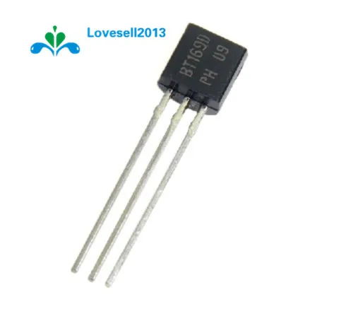 10Pcs Unidirectional thyristor BT169D BT169 Logic Level TO-92 400V 0.8A