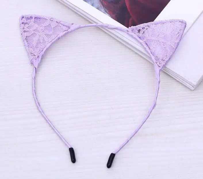 1PCS New Summer Style Girls Lace Cat Ear Headband Hairband Princess Hair Accessories Headwear Sexy Cute Hair Band *new*