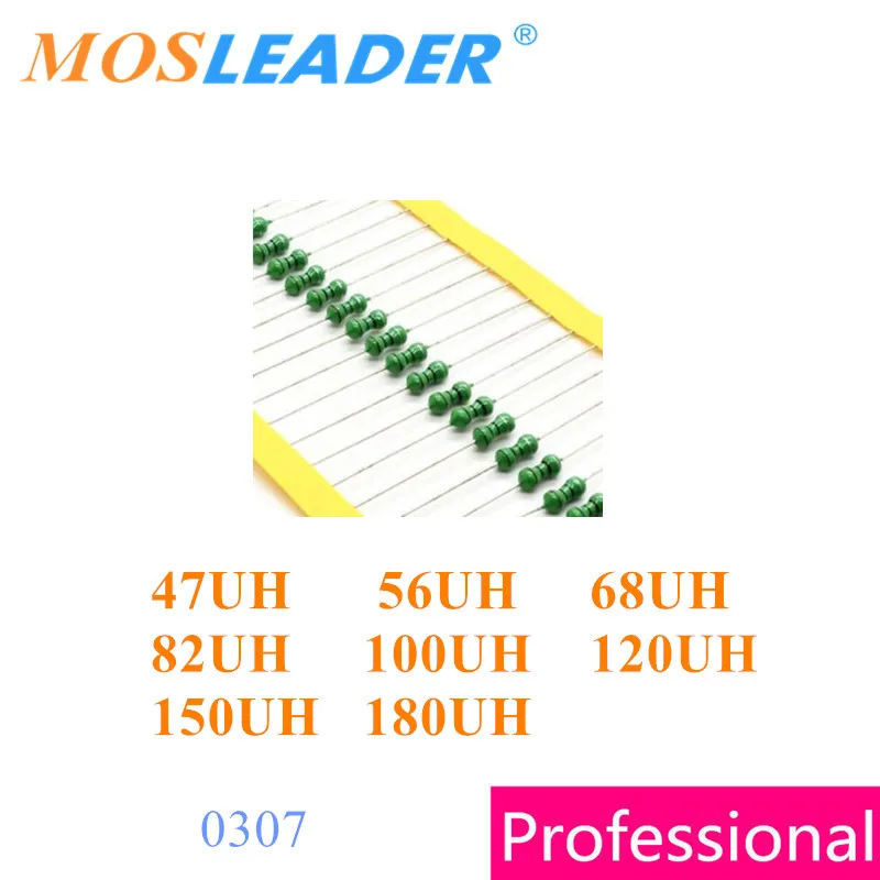 

Mosleader 3000PCS 1/4W 0307 47UH 56UH 68UH 82UH 100UH 120UH 150UH 180UH AL0307 DIP Color ring inductors