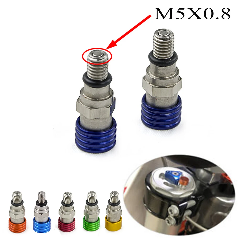 

M5x0.8 Fork Air Pressure Bleeder Valve For Yamaha YZ85 YZ125 YZ250 YZ250F YZ450F WR250R/F WR400F WR426F WR450F TTR230 250 TTR225