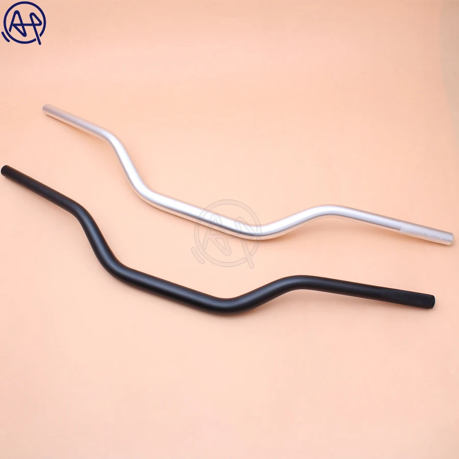 1pcs Universal 22mm 28mm Black/Silver Aluminum Tracker Motorcycle Handlebars Drag Bar For Street Motorcross Dirt Bike ATV
