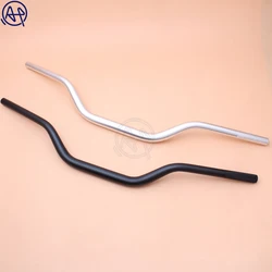 1pcs Universal 22mm 28mm Black/Silver Aluminum Tracker Motorcycle Handlebars Drag Bar For Street Motorcross Dirt Bike ATV