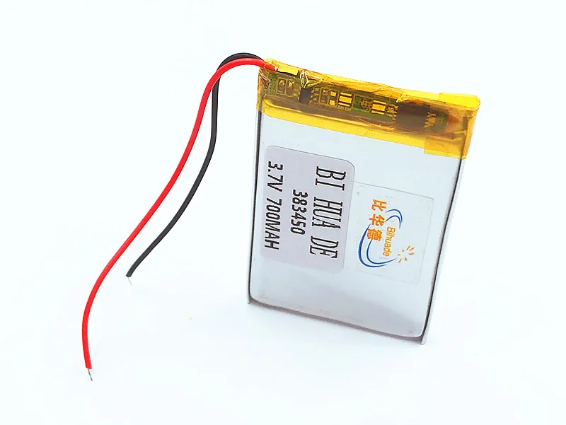 383450 3.7V 700 mah Lithium polymer battery With Protection Board For GPS MP3 MP4 MP5 Portable DVD Speaker PSP Electric toy