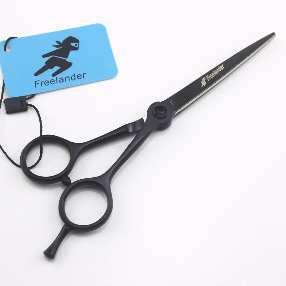 Freelander 5.5 inch professional Japan 440c black personalized hairdressing scissors for barber or home use