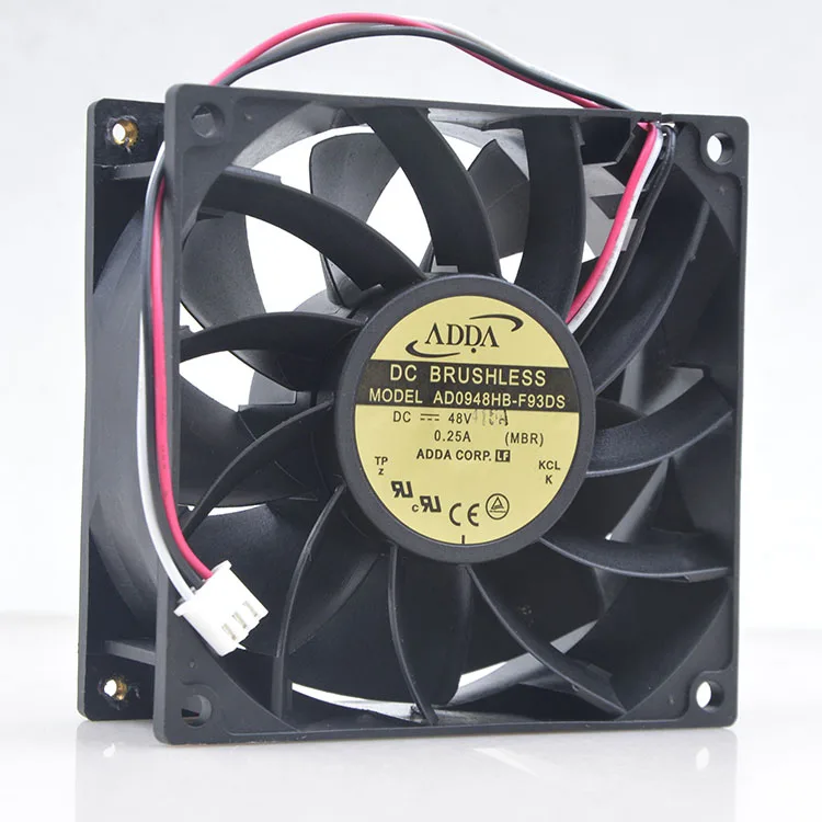 

NEW FOR ADDA 9CM 48V 0.25A 9238 9038 AD0948HB-F93DS Converter Server cooling Fan 4400RPM 100CFM