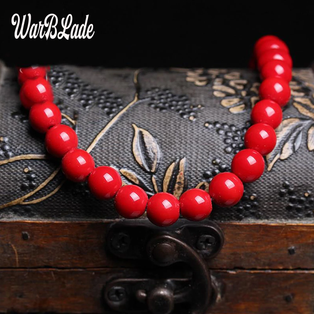 High Quality Natural Stone Red Coral Beads Round Loose Beads 4mm 6mm 8mm 10mm 12mm 14mm For Jewelry Making Necklace DIY Bracelet