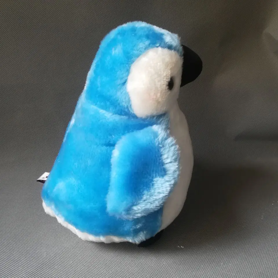 new toy About 33cm lovely blue fat penguin plush toy soft doll throw pillow birthday gift b2855