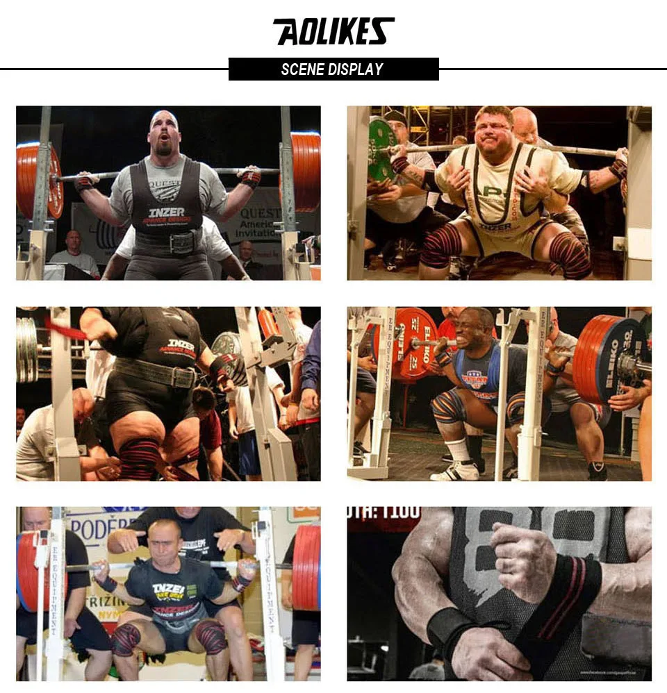 AOLIKES 1 Paar Handgelenkbandagen für Gewichtheben, Fitnessstudio, Handgelenkschlaufen für Gewichtheben, Handgelenkstütze für Powerlifting, Krafttraining – Detail 19