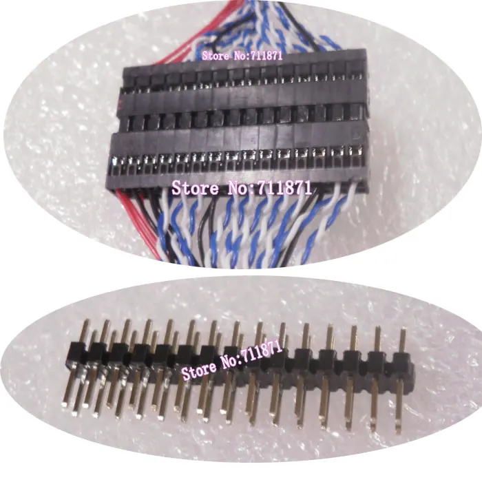 100cm 25cm 30P Female LVDS Screen Line Extension cord Male to Male 30P  Extension Connector 30P LCD Screen Cable Extend lengthen