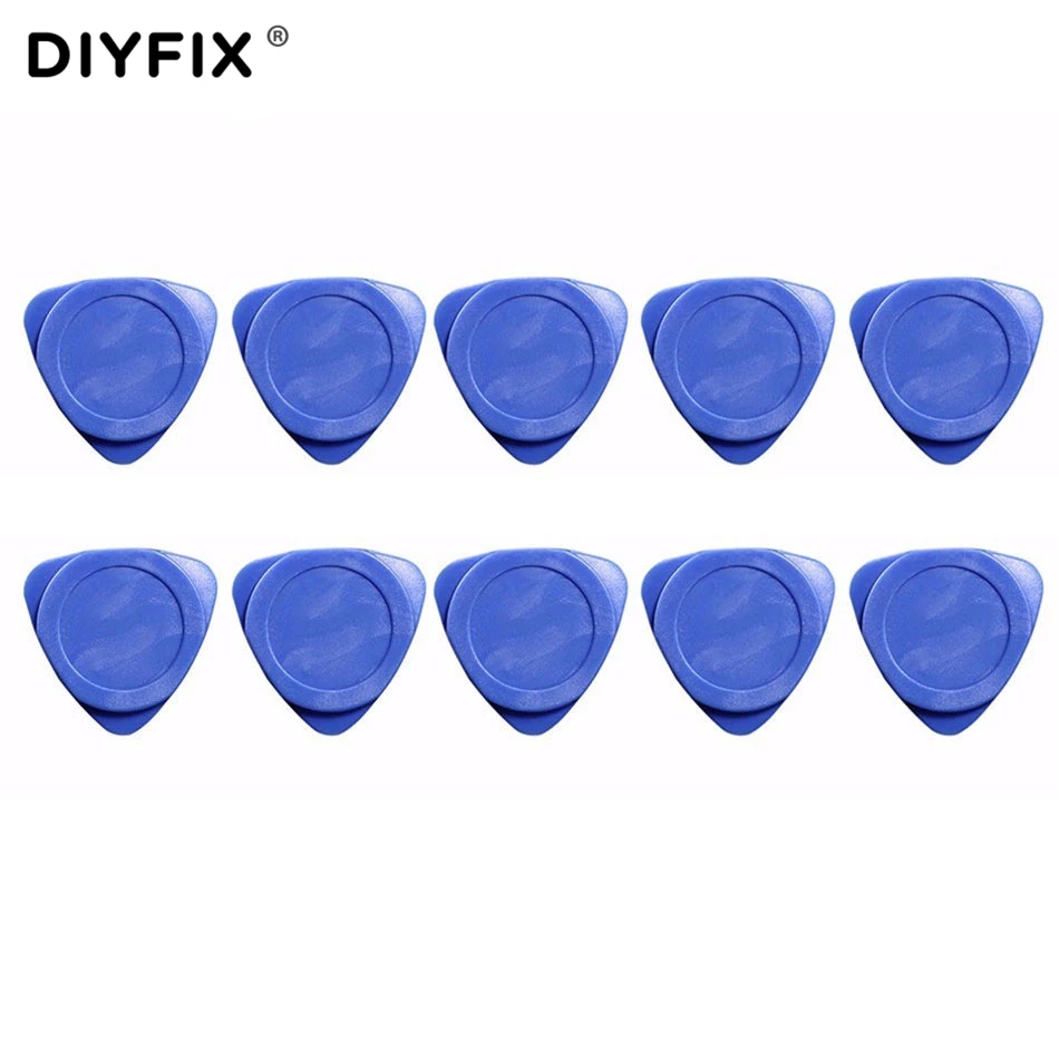 

DIYFIX 10 PCS Phone Opening Tools Plastic Guitar Picks Pry Opener for iPhone iPad Tablet PC Disassemble Repair Tool Kit