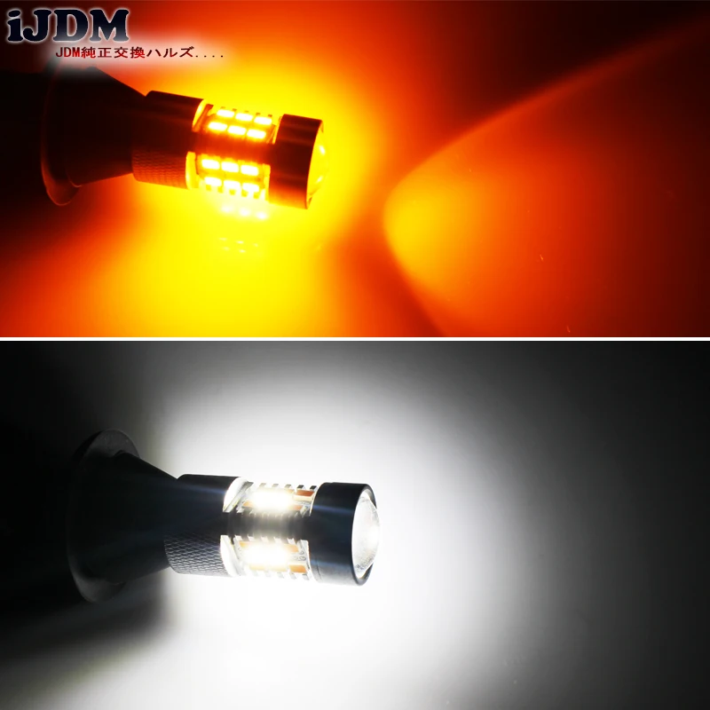 iJDM 7440 LED T20 LED CANBUS LED Daytime Running Lights/Turn Signal Lights LED For 2015-up Toyota Camry LE SE or Special Edition