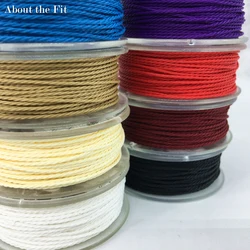 About the Fit Twisted Waxed Cotton Cord 1.0mm For Jewelry Making Handcrafts Bracelet Apparel Accessories Beading Threads