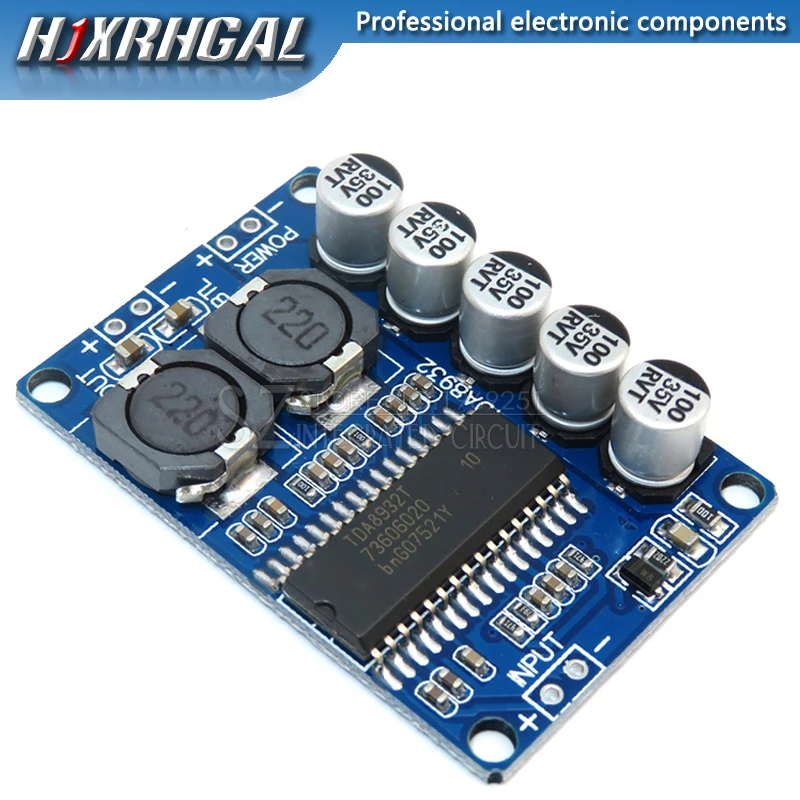 1PCS Digital power amplifier board module 35w mono amplifier module High-power TDA8932 low power consumption hjxrhgal