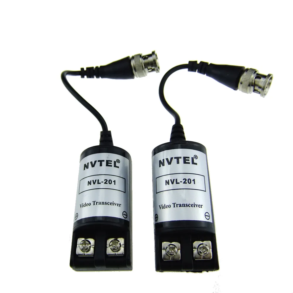 1Pair Passive UTP Video Balun Transceiver BNC Cat5 NVL-201 for CCTV Camera s723