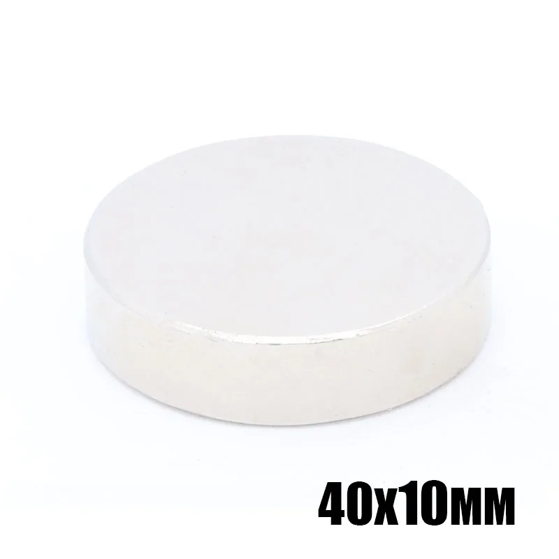 1Pcs 40x10 mm Neodymium Magnet Disc Permanent N35 NdFeB Small Round Super Powerful Strong Magnetic Magnets 40mm x 10mm