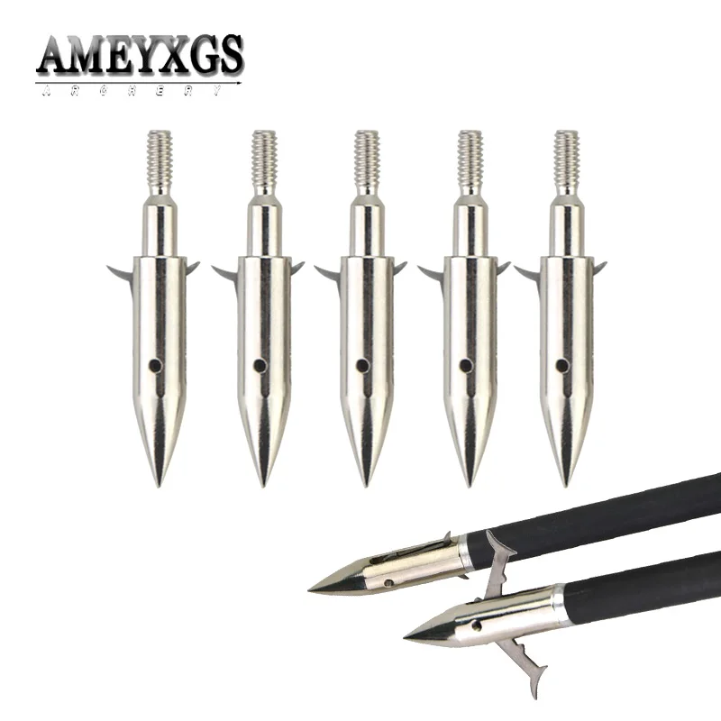 15pcs Stainless Steel Arrowhead 160 grain Blades Broadhead Hunting Fishing Shooting Archery Accessories