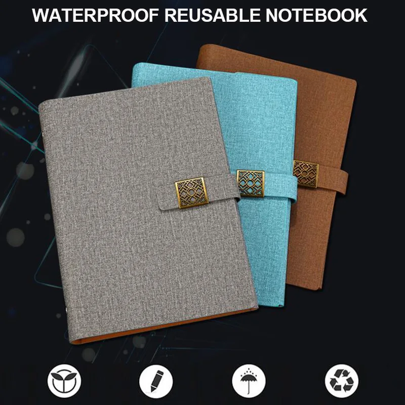 Waterproof Smart Reusable Notebook High-tech Erasable Notebook A5 Size