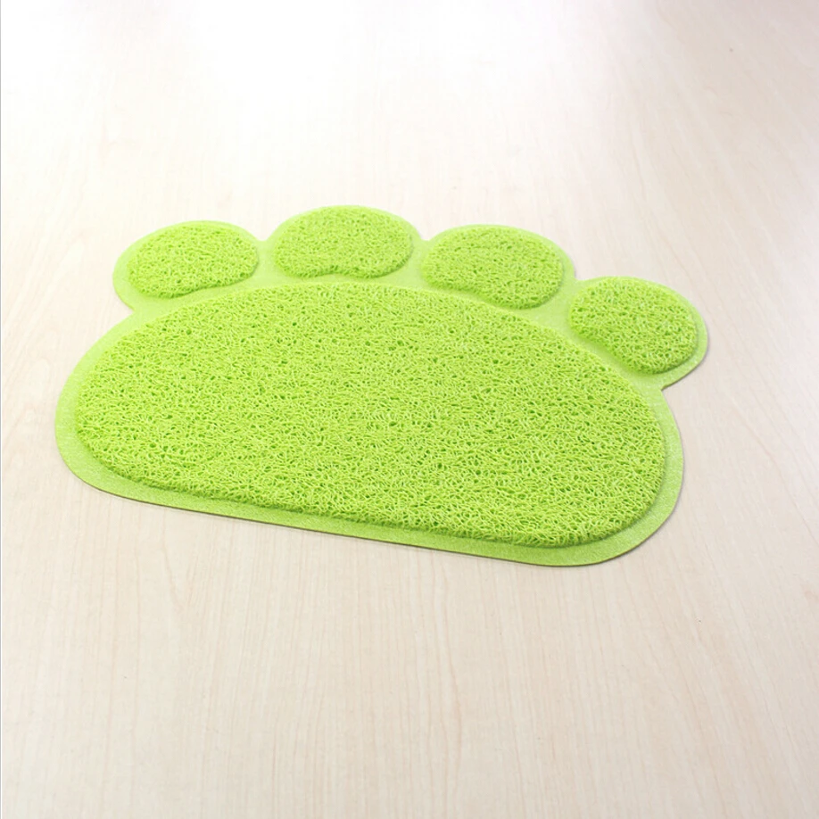 Pet Small Footprint Foot Sleeping Pad Placemat Cat Litter Mat Dog Puppy Cleaning Feeding Dish Bowl Table Mats Wipe Easy Cleaning