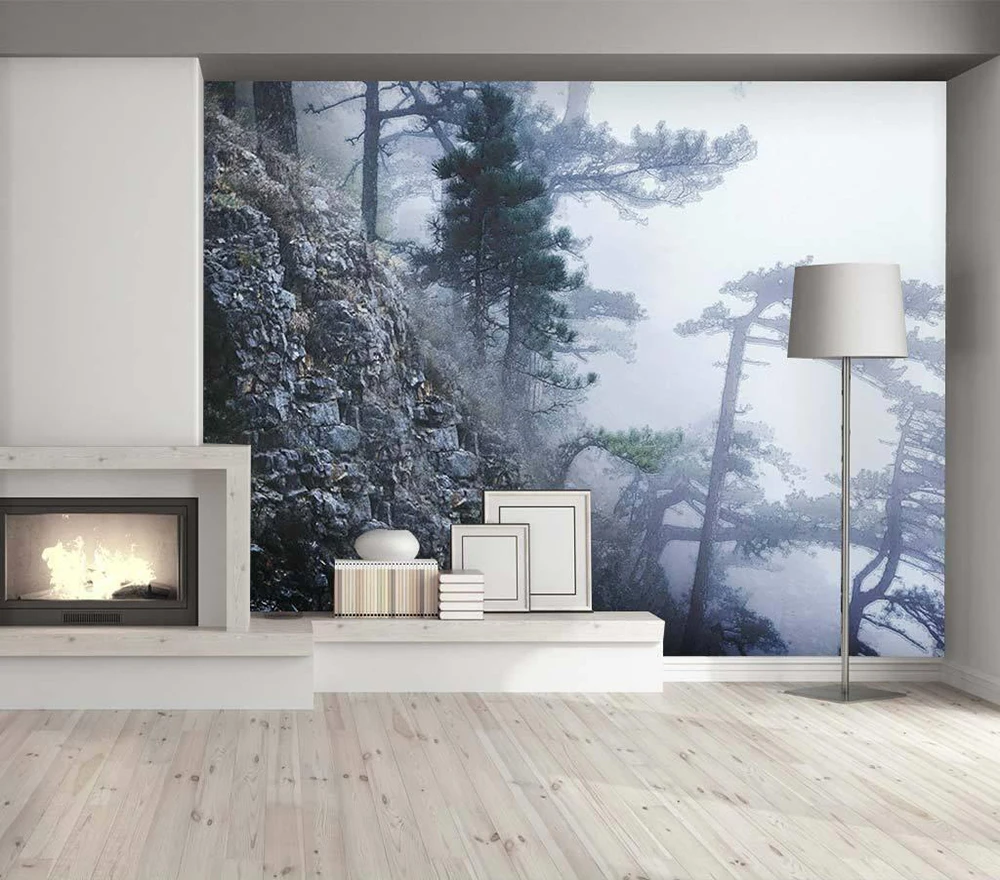 

Decorative wallpaper Forest trees landscape background wall painting