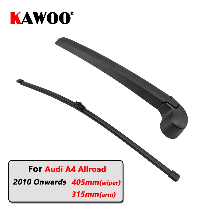 

KAWOO Car Rear Wiper Blades Back Window Wipers Arm For AUDI A4 Allroad Hatchback (2010-) 405mm Auto Windscreen Blade Accessories