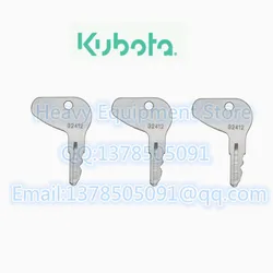 3 PCS H32412 Chiave Per Kubota Mahindra e Per Mitsubishi Trattore di Avviamento di Accensione Avviamento 32412