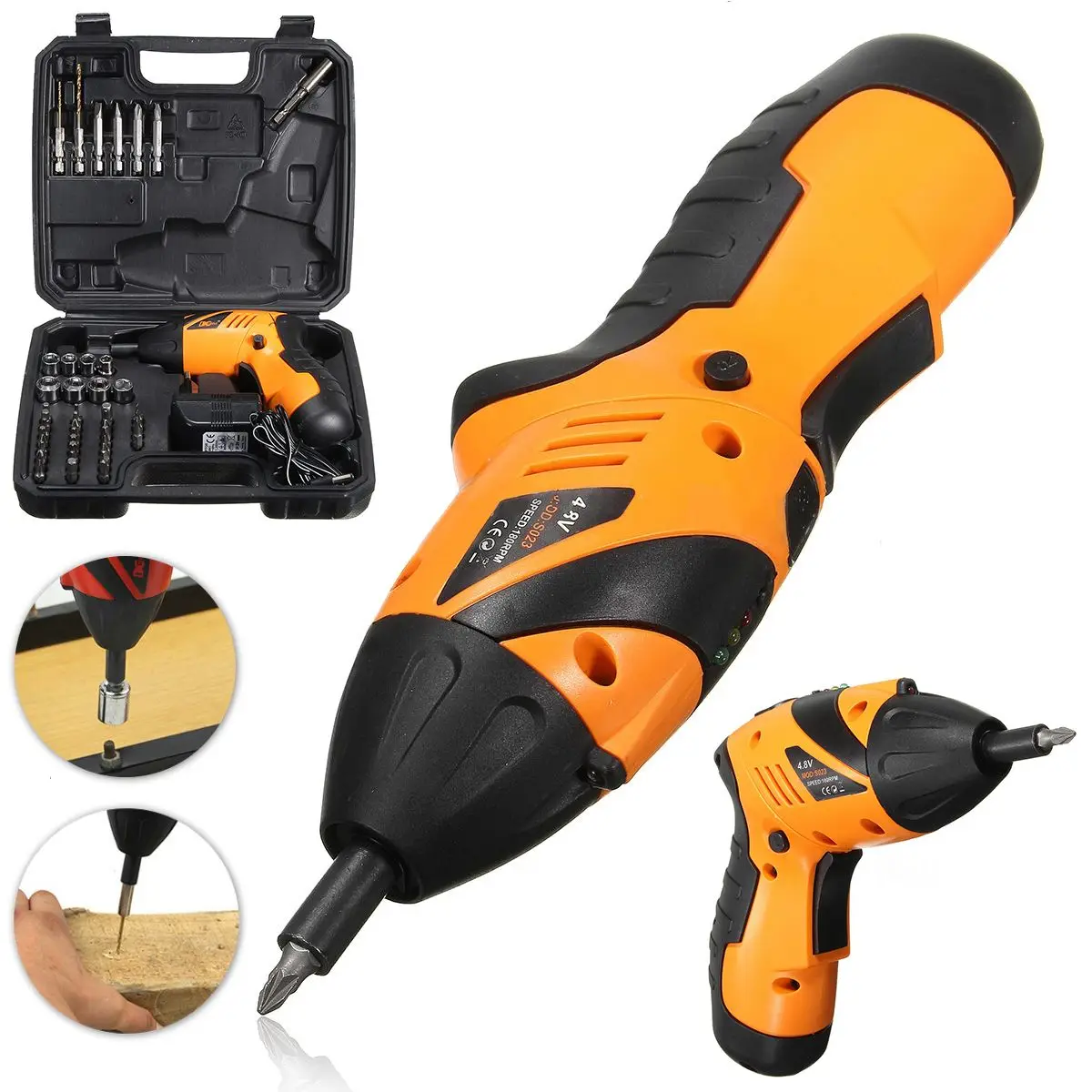 

45 in1 Power Tool Cordless Electric Screwdriver Drill Kit Set EU Plug New 4.8V