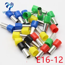 E16-12 Tube insulating Insulated terminals 16MM2 Cable Wire Connector Insulating Crimp Terminal 100PCS/Pack Connector E-