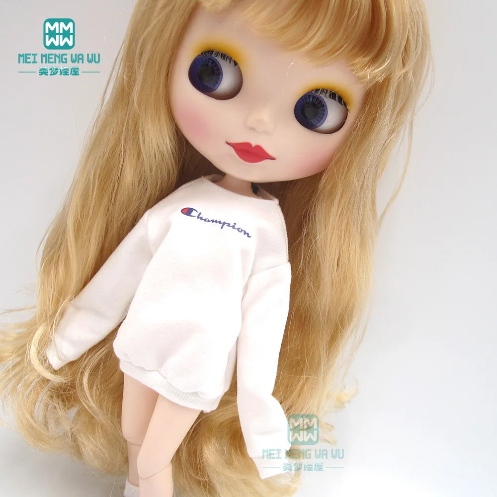 Kleding Voor Doll Past Fashion Lange T-Rok Jurk Sweatshirt Voor Blyth Azone1/6 Pop Accessoires